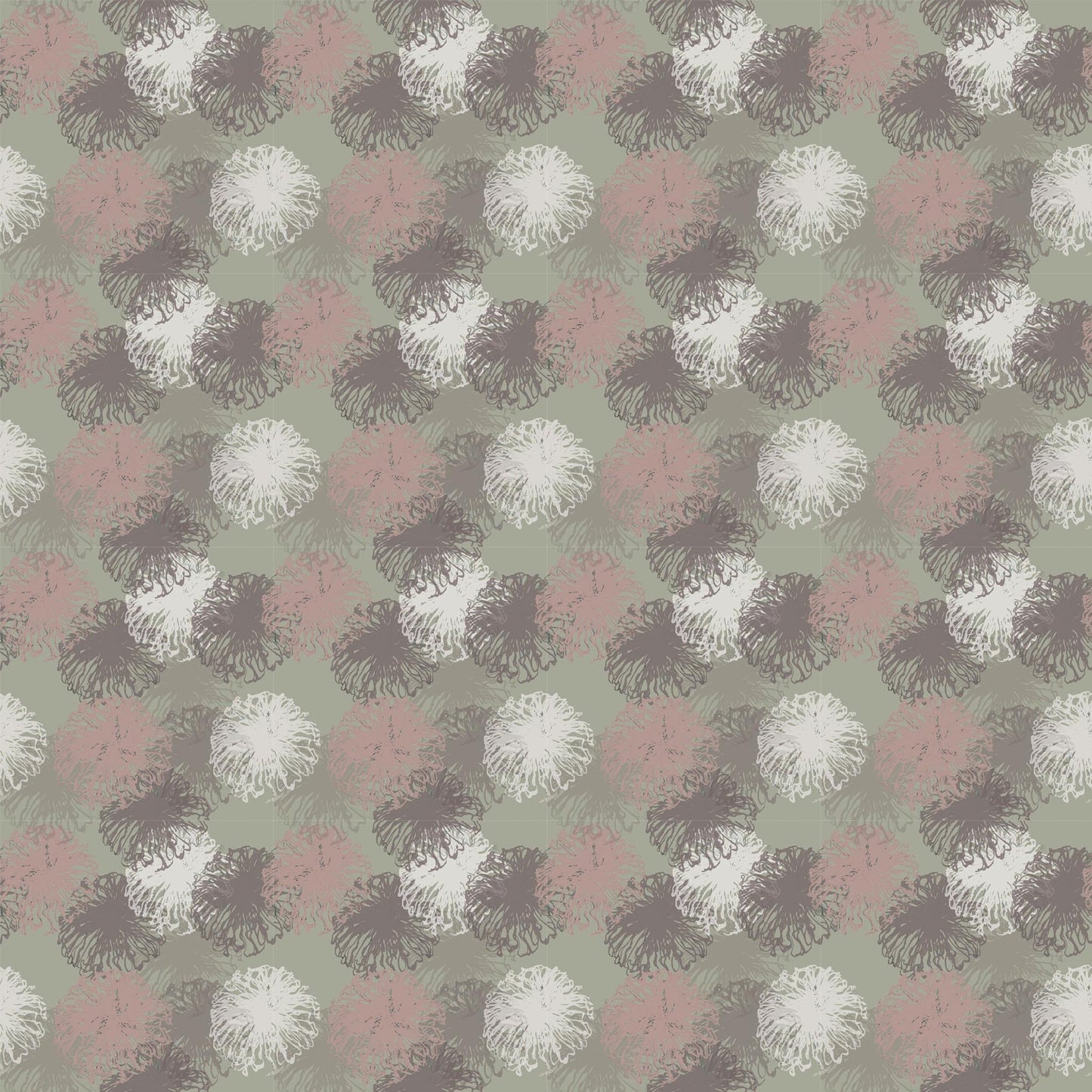 NEW Sea Anenomes Seaweed/Blush Linen